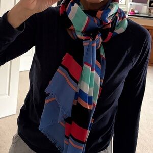 Kate Spade Multicolor Striped Scarf/Wrap